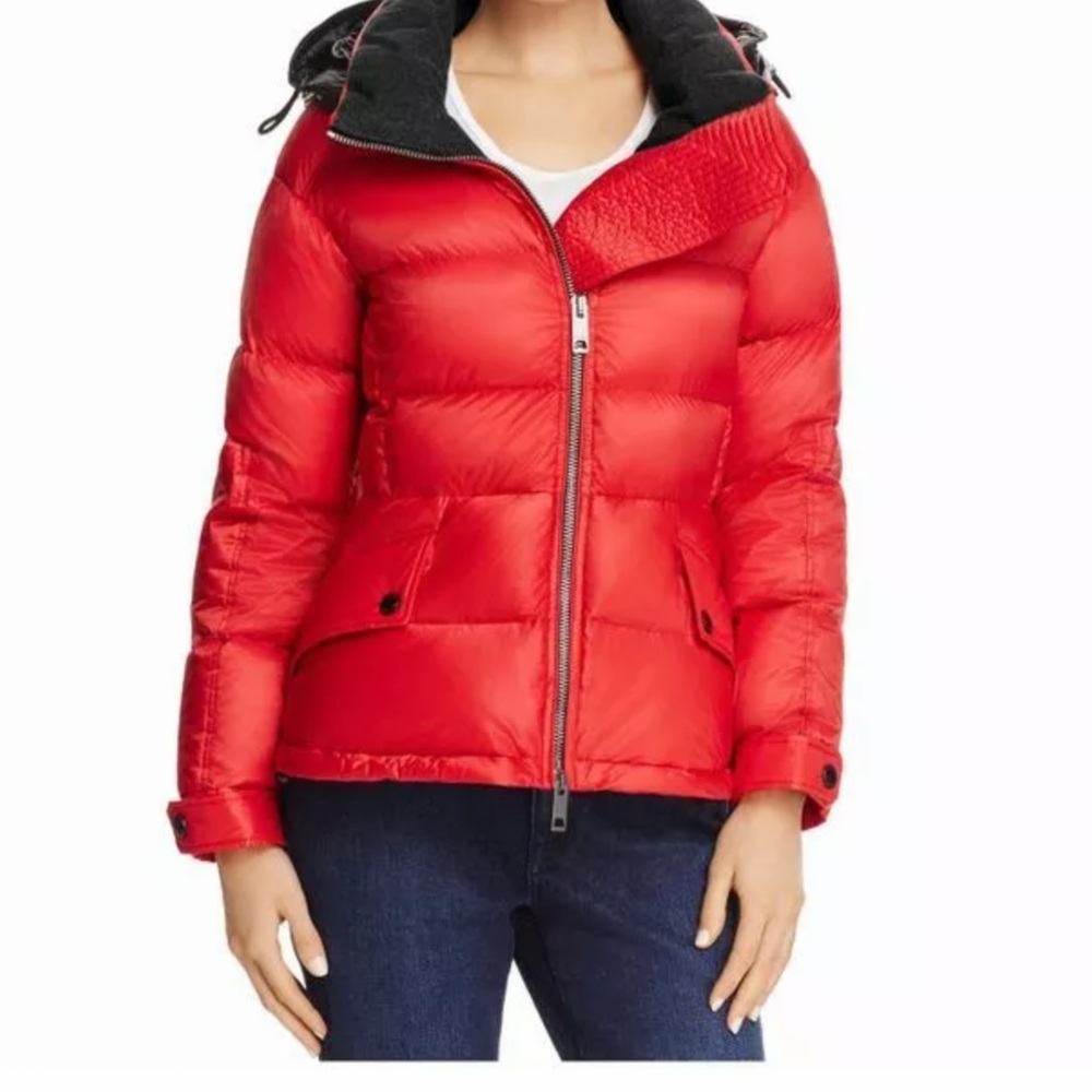 Burberry Fleetwood Down Jacket BRIGHT CHERRY RED